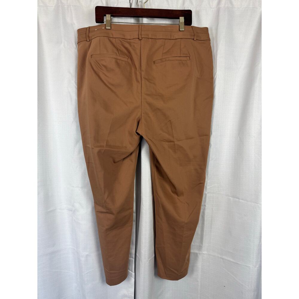 Lane Bryant The Allie Pants 18 Camel Career Ankle Trouser Plus - Picture 5 of 7